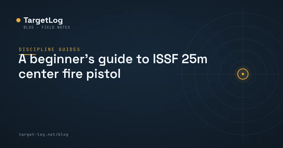 Cover illustration — A beginner's guide to ISSF 25m center fire pistol