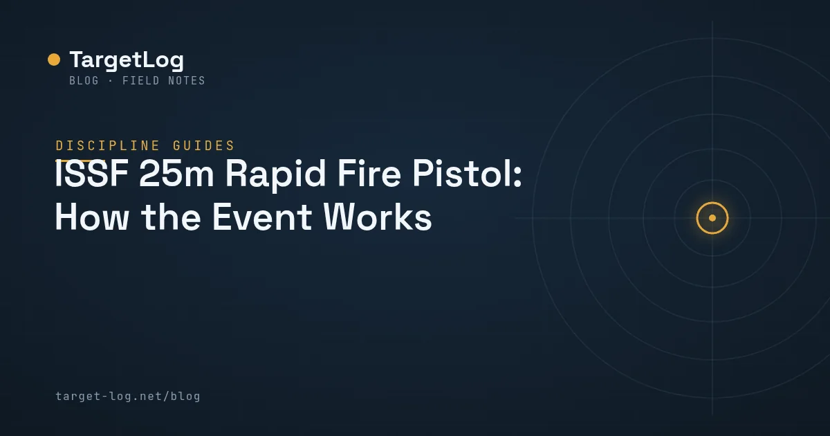 Cover illustration — ISSF 25m Rapid Fire Pistol: How the Event Works