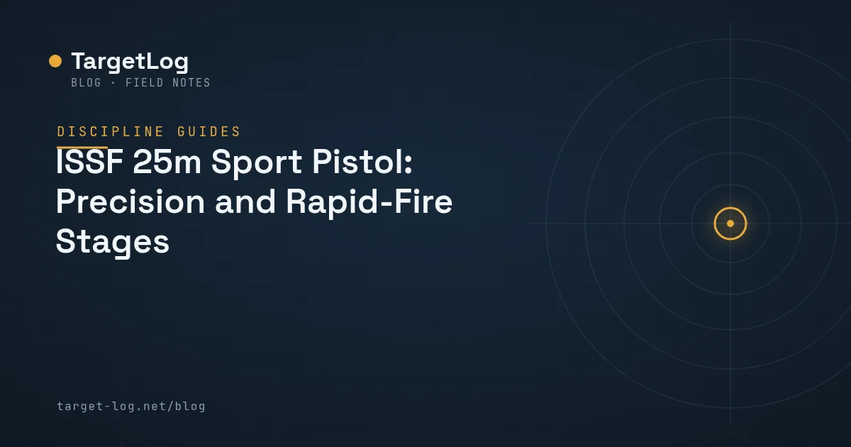 Cover illustration — ISSF 25m Sport Pistol: Precision and Rapid-Fire Stages