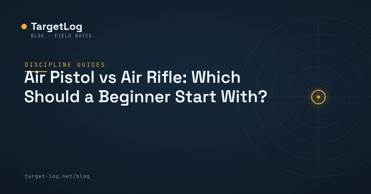 Cover illustration — Air Pistol vs Air Rifle: Which Should a Beginner Start With?