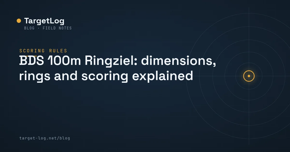 Cover illustration — BDS 100m Ringziel: dimensions, rings and scoring explained