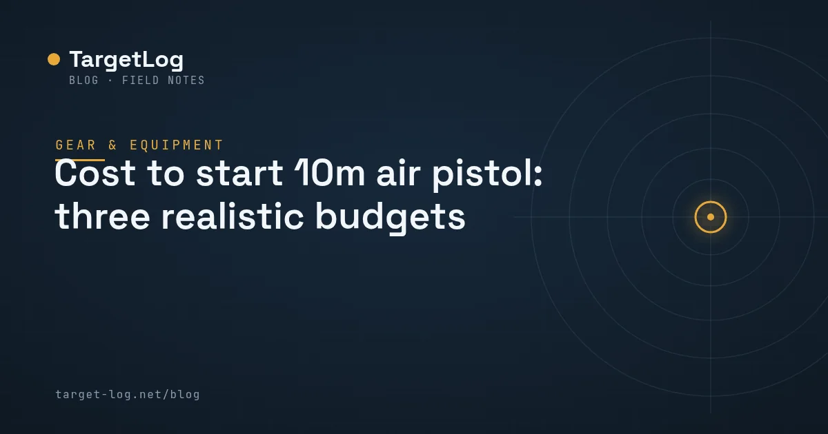 Cover illustration — Cost to start 10m air pistol: three realistic budgets