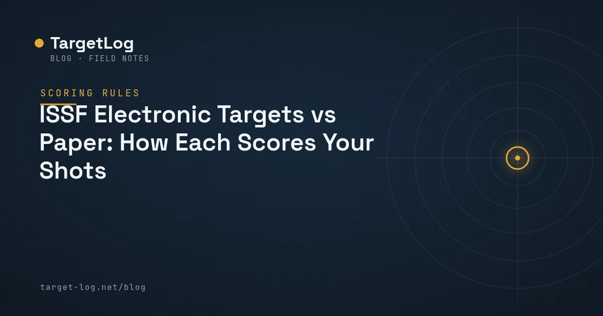 Cover illustration — ISSF Electronic Targets vs Paper: How Each Scores Your Shots