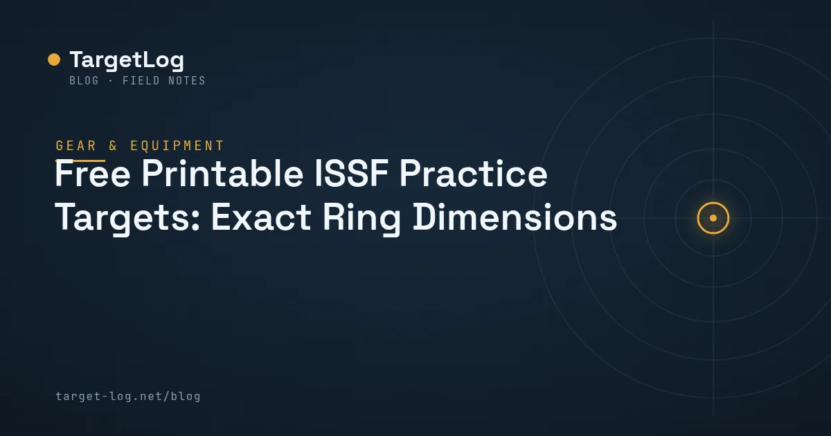 Cover illustration — Free Printable ISSF Practice Targets: Exact Ring Dimensions