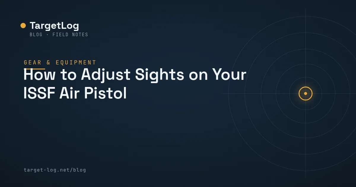 Cover illustration — How to Adjust Sights on Your ISSF Air Pistol