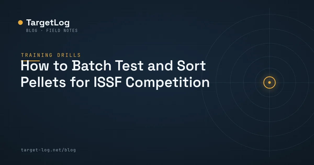 Cover illustration — How to Batch Test and Sort Pellets for ISSF Competition