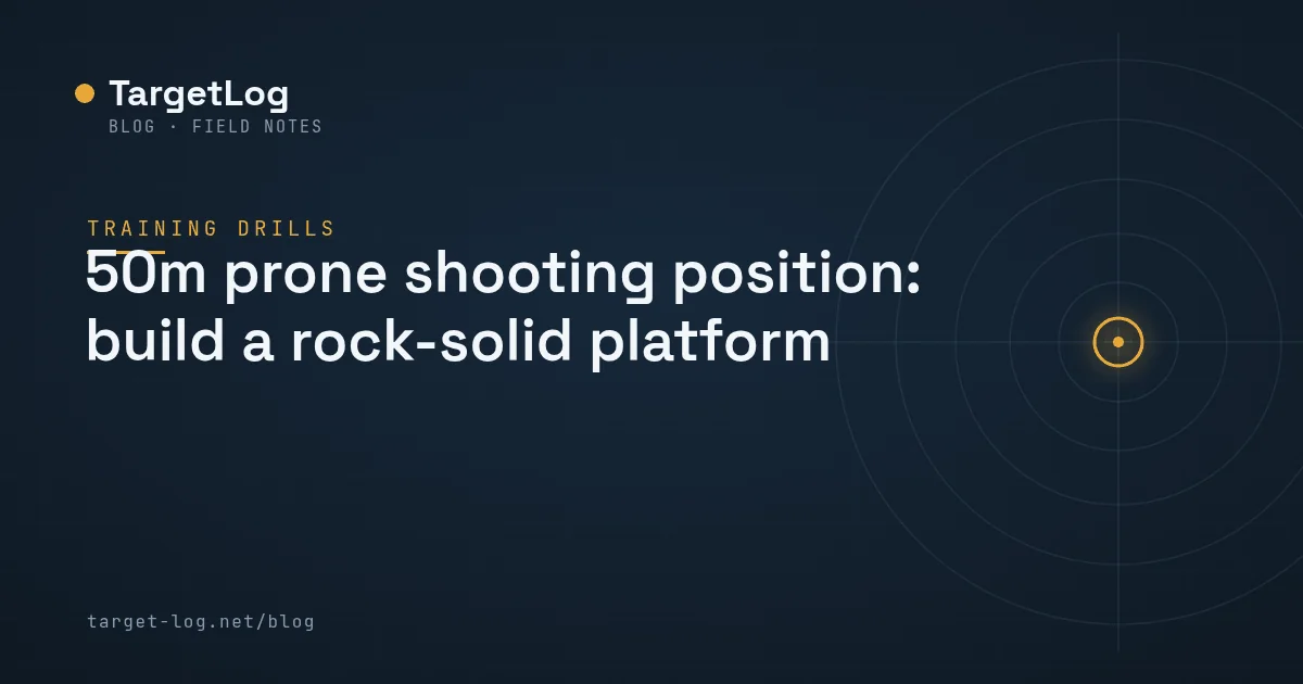 Cover illustration — 50m prone shooting position: build a rock-solid platform