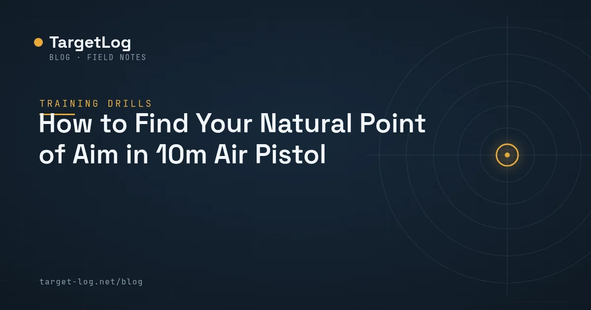 Cover illustration — How to Find Your Natural Point of Aim in 10m Air Pistol