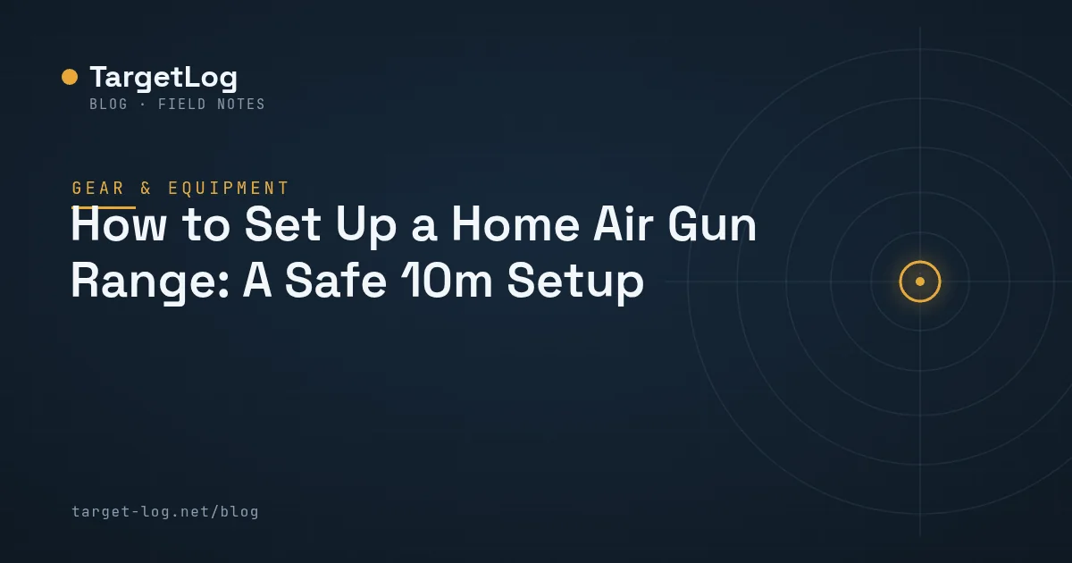 Cover illustration — How to Set Up a Home Air Gun Range: A Safe 10m Setup