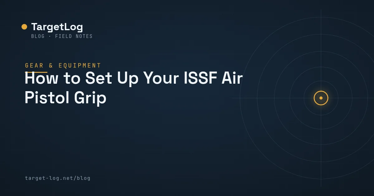 Cover illustration — How to Set Up Your ISSF Air Pistol Grip