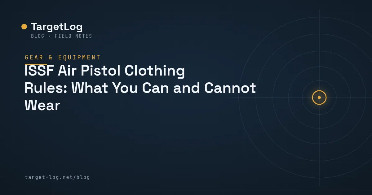 Cover illustration — ISSF Air Pistol Clothing Rules: What You Can and Cannot Wear