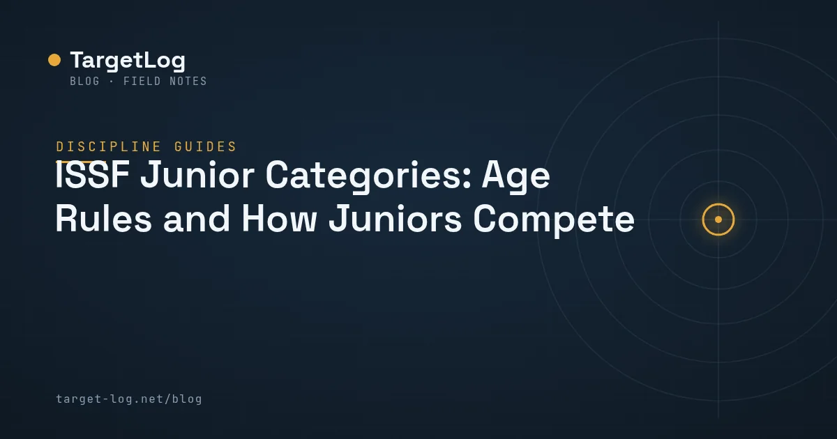 Cover illustration — ISSF Junior Categories: Age Rules and How Juniors Compete