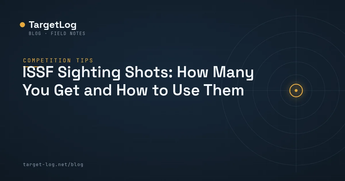 Cover illustration — ISSF Sighting Shots: How Many You Get and How to Use Them