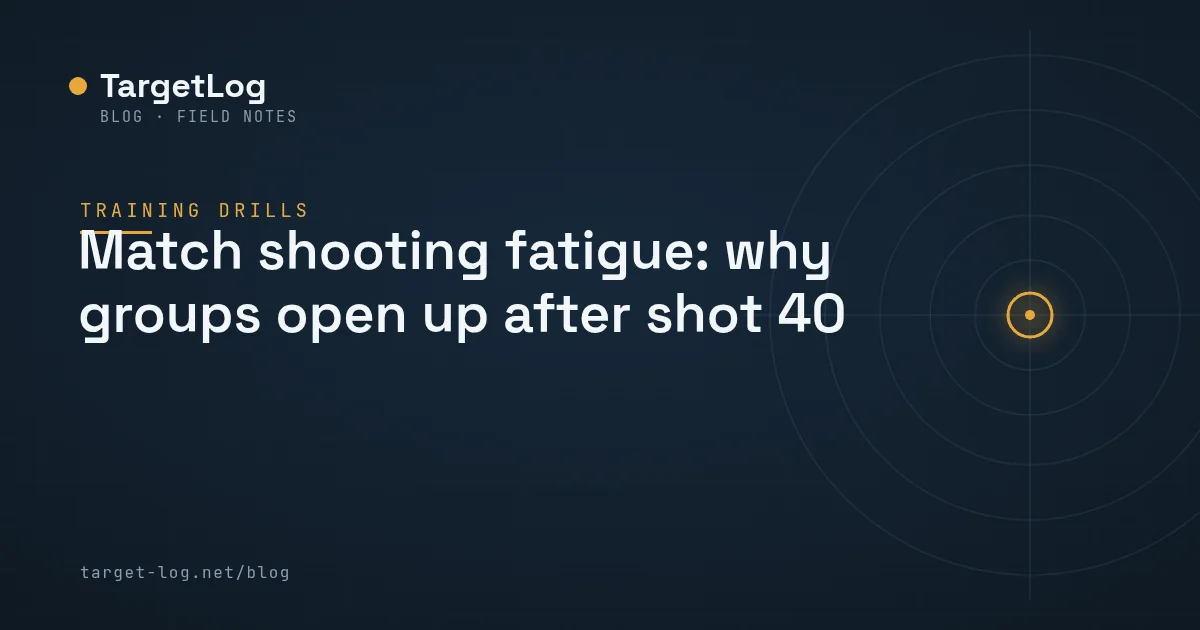 Cover illustration — Match shooting fatigue: why groups open up after shot 40