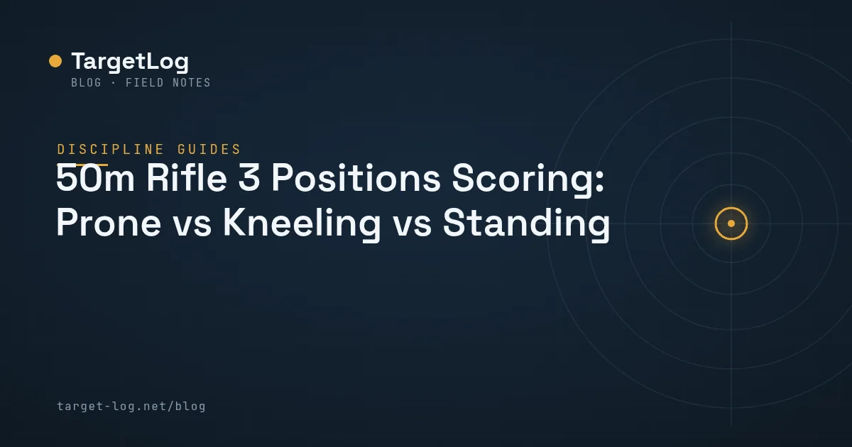 Cover illustration — 50m Rifle 3 Positions Scoring: Prone vs Kneeling vs Standing