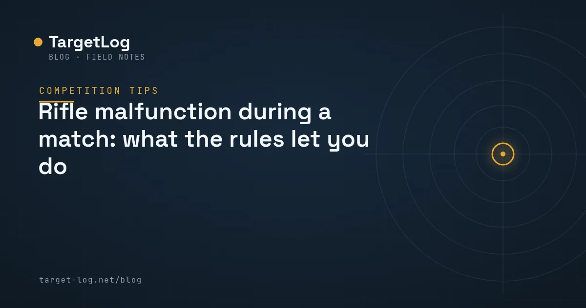 Cover illustration — Rifle malfunction during a match: what the rules let you do