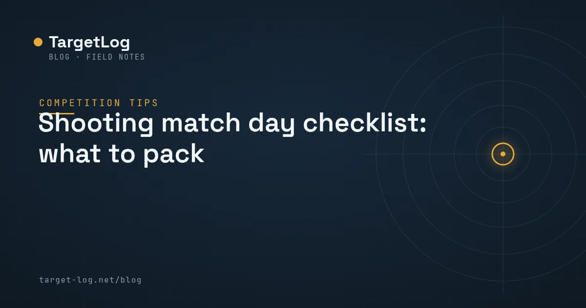 Cover illustration — Shooting match day checklist: what to pack